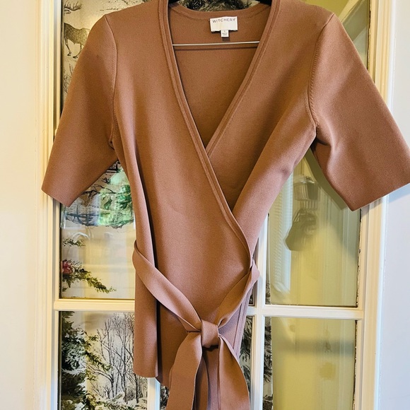 Brand new Witchery knit two pieces co-ord set chocolate/tan color - Picture 2 of 8